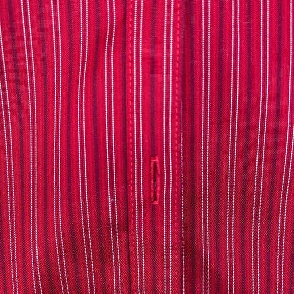 Eddie Bauer Red Striped Long Sleeve Button Down, Size L. - Picture 4 of 5